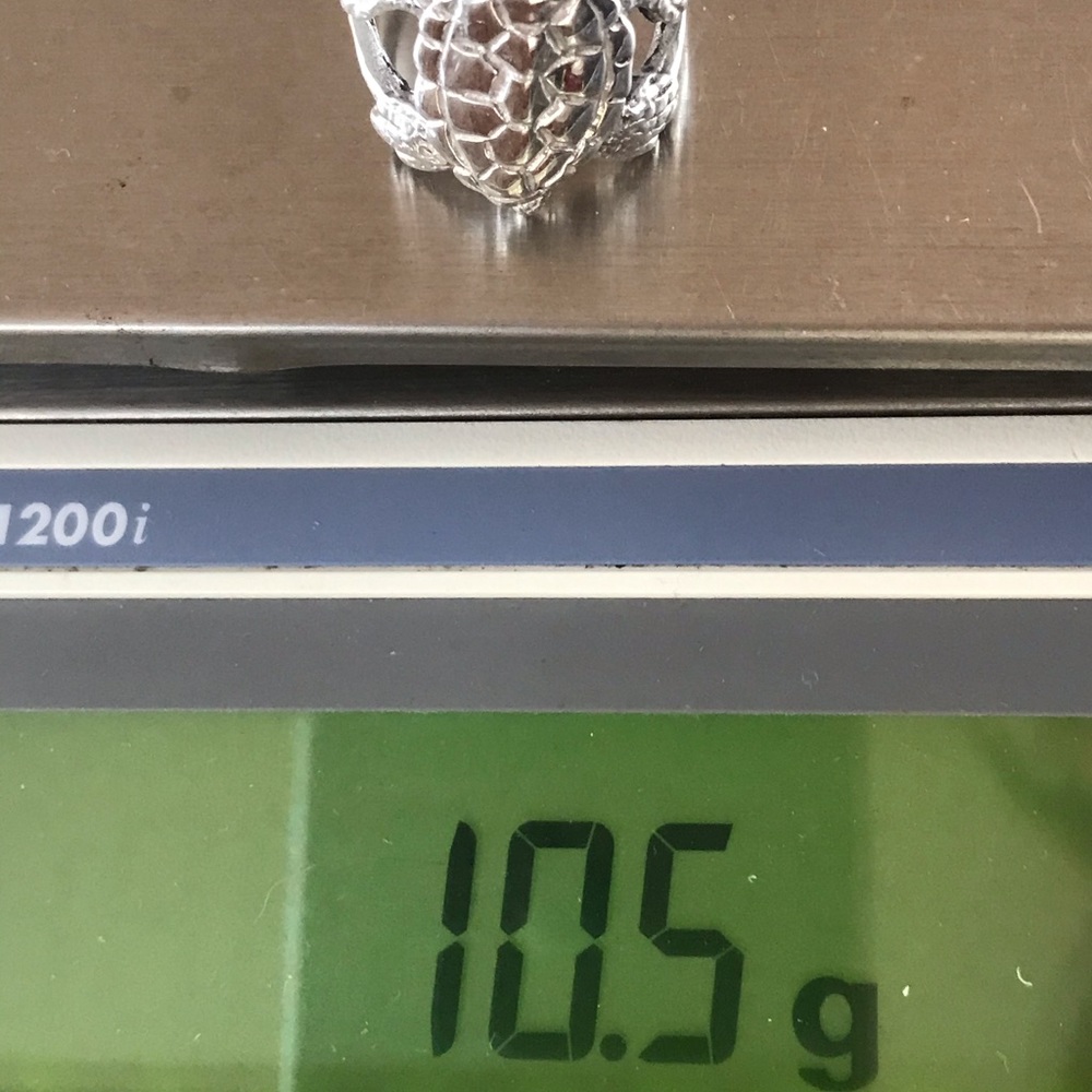 NWT, .925 ring baby sea turtle ring handmade by me - Picture 6 of 7